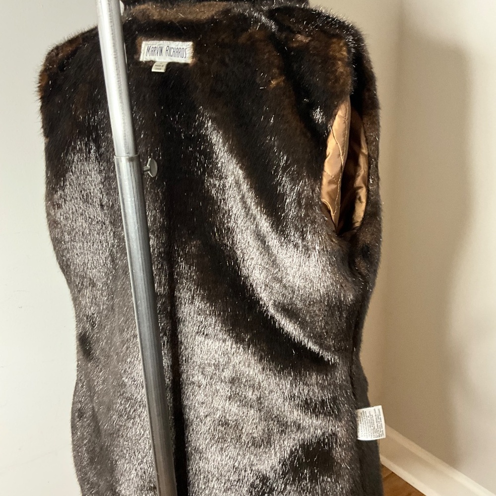 Faux Mink and Denim Jacket - Picture 5 of 8